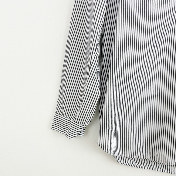 J. Crew 100% Cotton High Low Popover Stripes Tunic Top Size Small - Picture 6 of 16